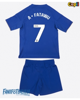 Leicester City Issahaku Fatawu #7 Echipament de Fotbal Replică 2025-26 Copii Acasa (+ Șorturi)